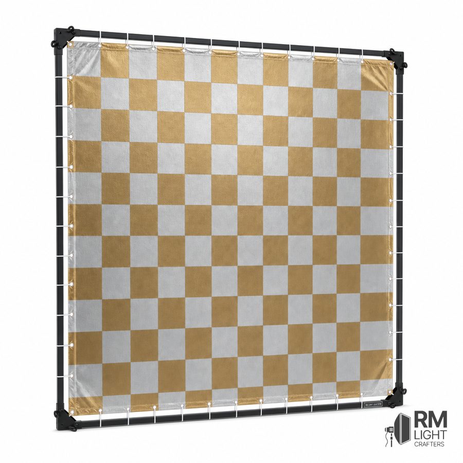Checkerboard Gold Silver