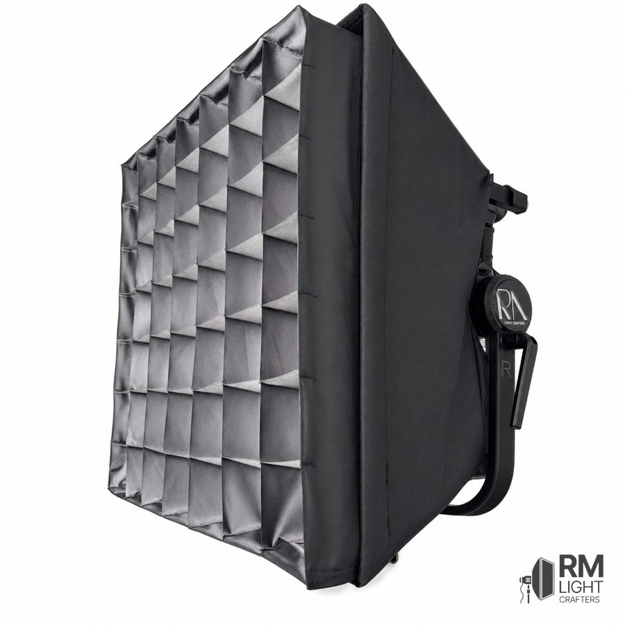 Fitted Softbox — Grid + Diffusion