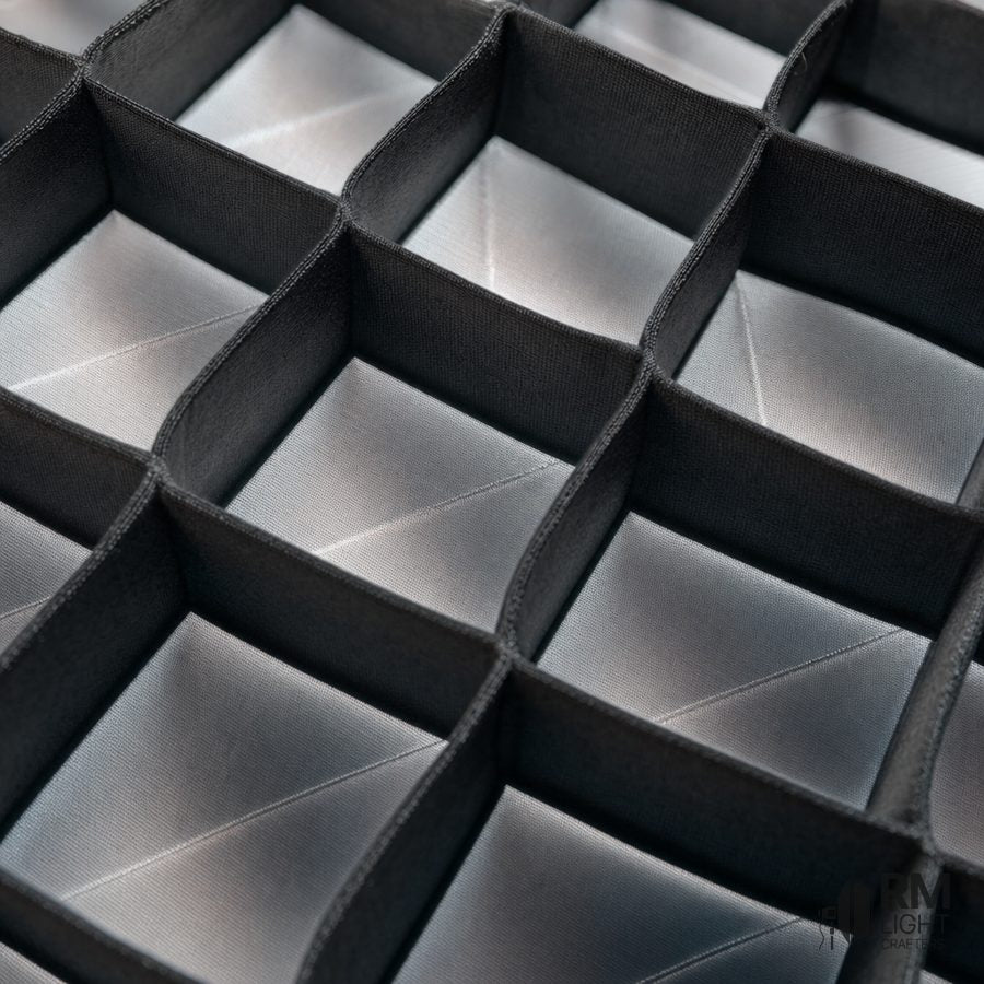 Fitted Softbox — Grid + Diffusion