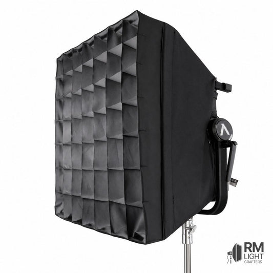 Fitted Softbox — Grid + Diffusion